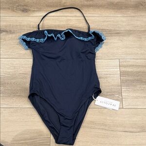 Seafolly One Piece in Navy with Blue Trim